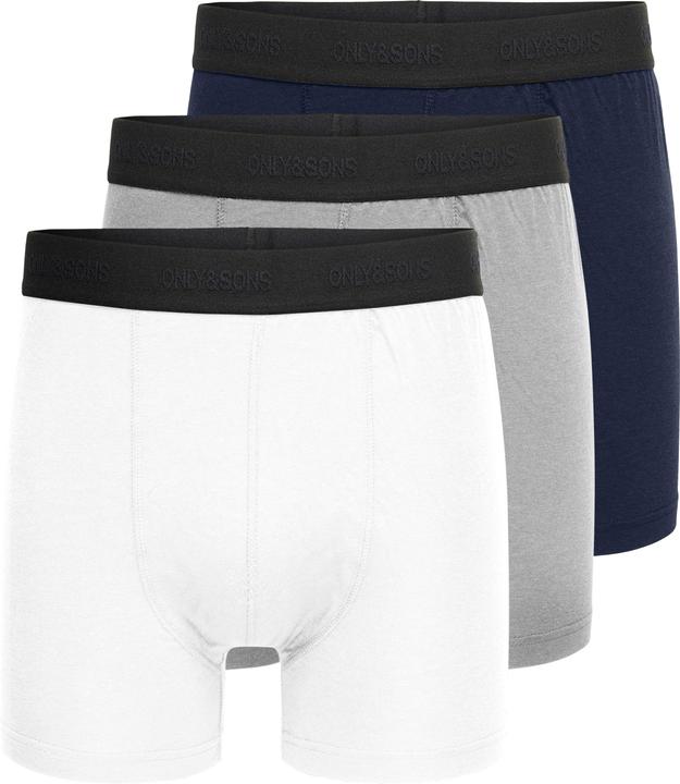 Image du produit Only & Sons Onsfitz Bamboo Boxer Logo 3-Pack Noos (S, Lot de 3)