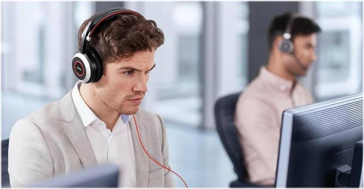 Actual product image Jabra Evolve 80 (Cable, USB-A)
