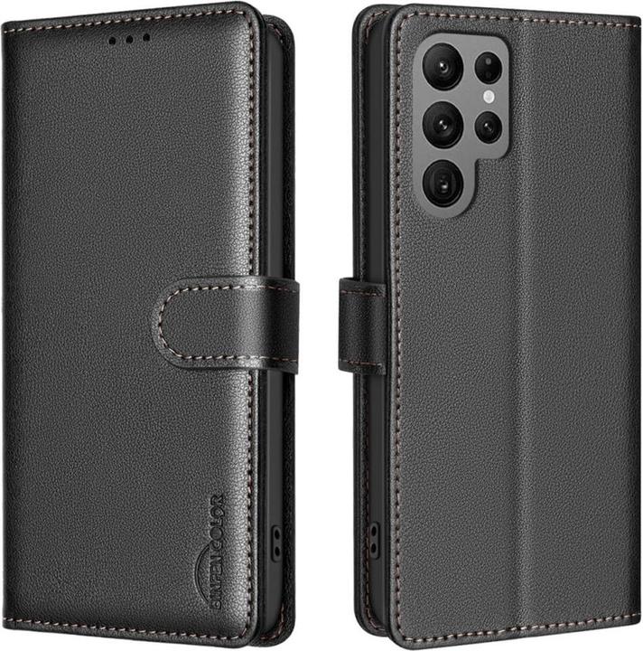 Binfen Color Galaxy S25 Ultra - BINFEN Leder Etui Hülle mit RFID Blocker (Samsung Galaxy S25 Ultra)