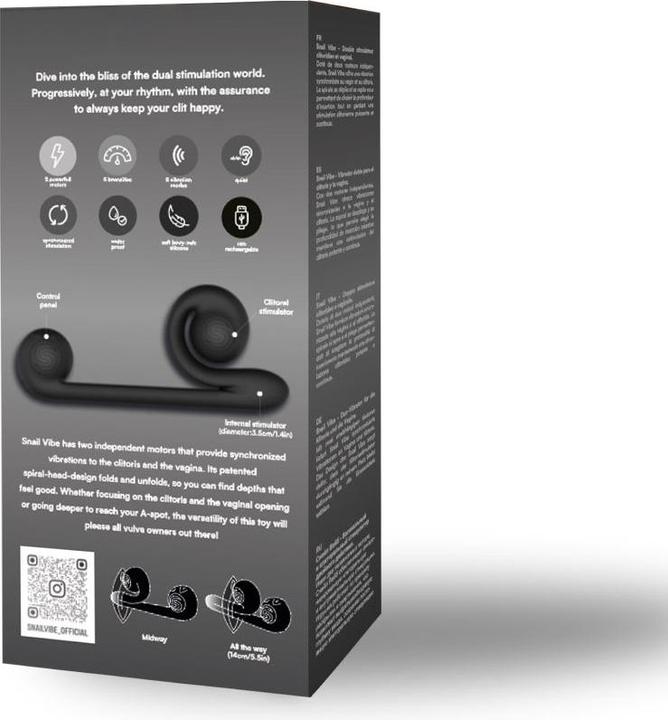 Image du produit Snail Vibe Vibromasseur Duo - Noir