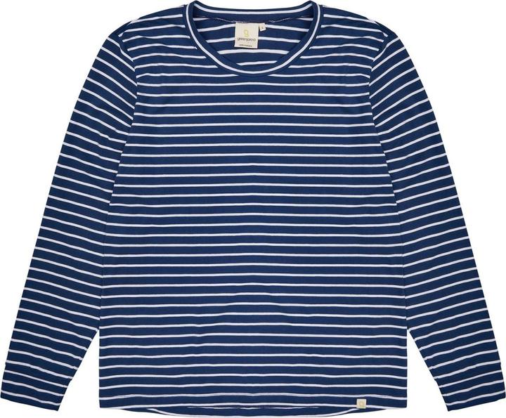 greenjama Herren Langarm-Shirt Ringel