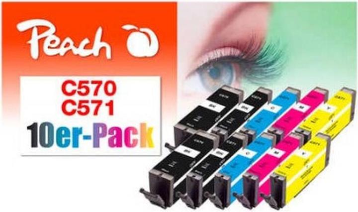 Image du produit Peach PGI-570, CLI-571 10-pack (M, Y, C)