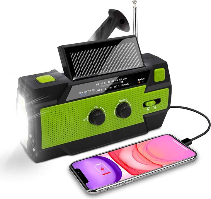 Actual product image Nigecue Solar Radio, Portable (FM, AM)