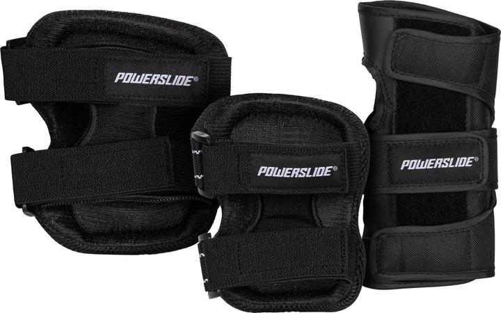 Produktbild Powerslide Schutzset Basic Kinder Tri-Pack XXS (XXS, Knieschoner, Handgelenkschoner, Ellbogenschoner)