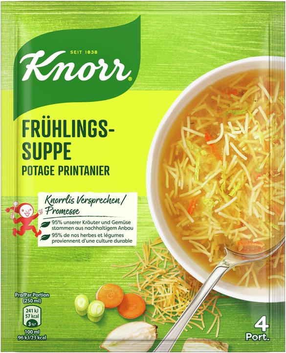 Immagine prodotto Knorr Bustina di zuppa primaverile con flädli, zuppa con verdure senza additivi esaltatori di sapore