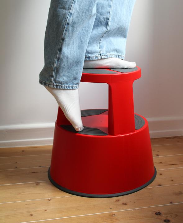 Actual product image Wedo Rollhocker SuperStep rot Kunststoff
