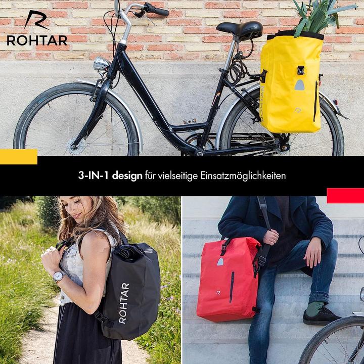 Produktbild Rohtar 3in1 Fahrradtasche (25 l, Satteltasche)