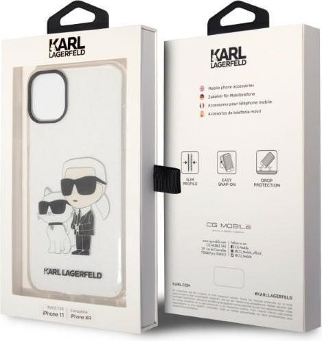 Image du produit Karl Lagerfeld IML Glitter NFT Karl & Choupette - étui pour iPhone 11 (przezroczysty) (Apple iPhone 11)