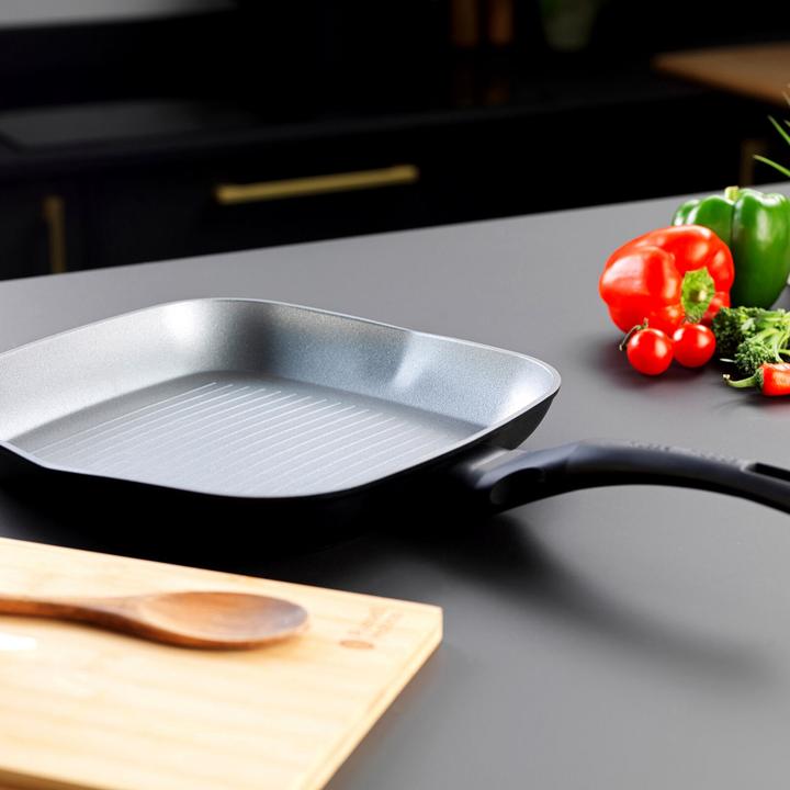 Actual product image Russell Hobbs RH01861EU7 Crystaltech tall griddle 28cm (Grill pan, Aluminium)