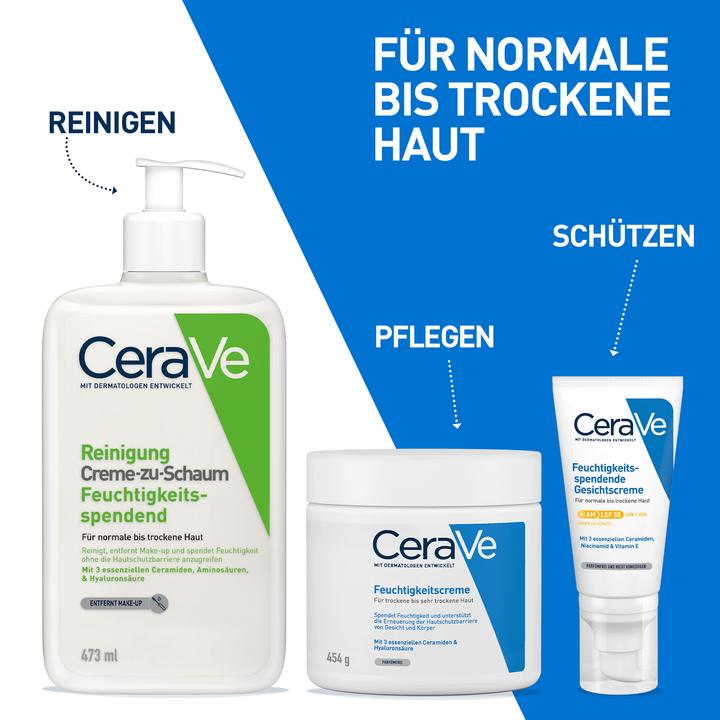 Produktbild CeraVe Creme-zu-Schaum Reinigung (Schaum, 473 ml)