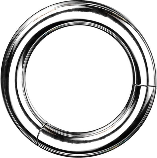 Star Piercing Segmentring klappbar silber (Titan G23)