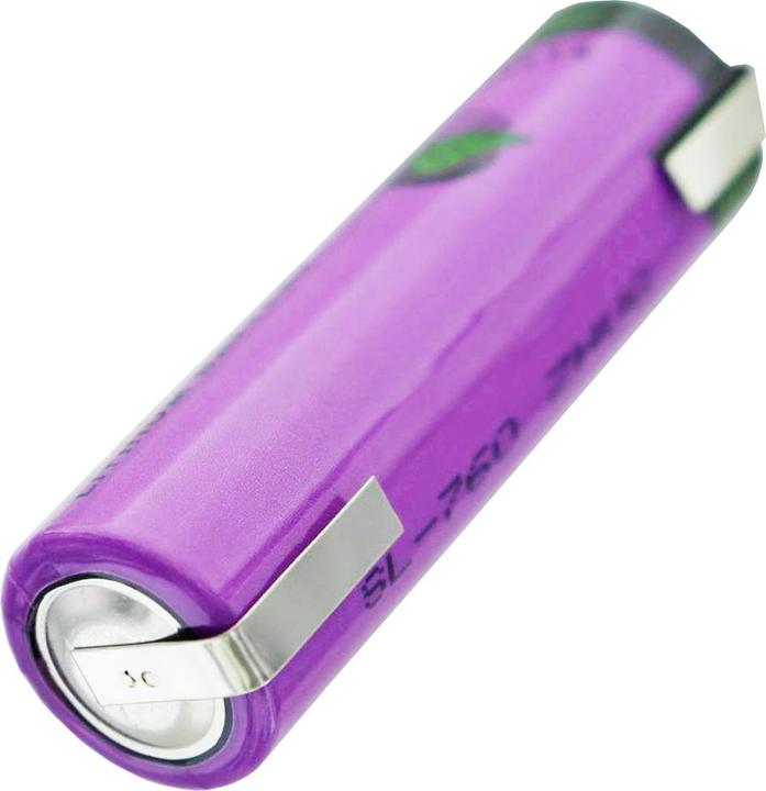 Actual product image Tadiran Batterie SL-760/T mit Lötfahnen in U-Form (1 pcs., AA, 2200 mAh)