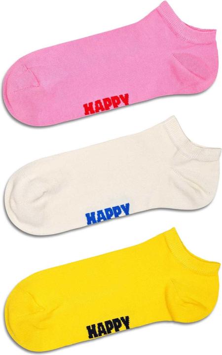 Immagine prodotto Happy Socks Confezione da 3 calzini bassi solidi (confezione da 3, 36 - 40)