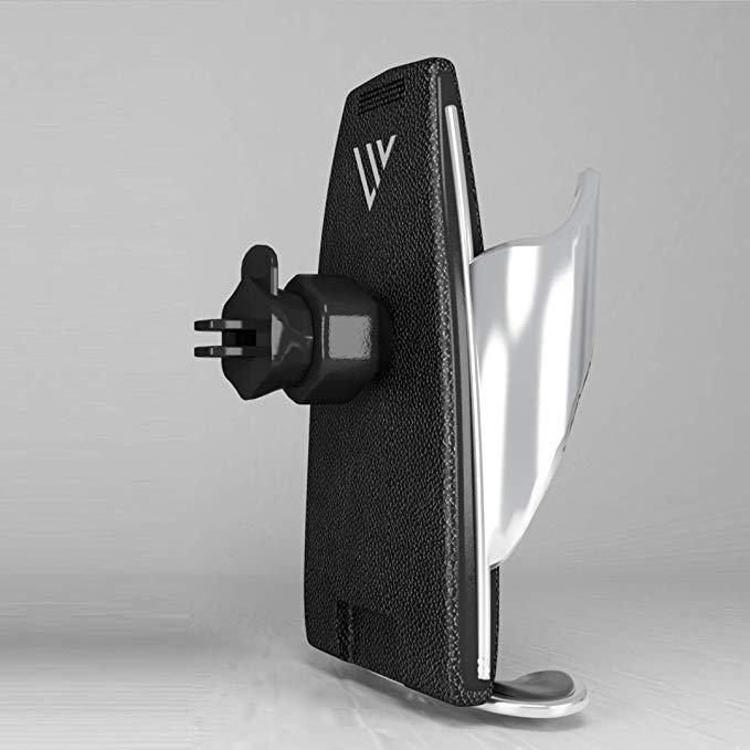 Actual product image PhoneLook Elegant mobile phone holder for the car Smart Sensor + Wireless charging incl. USB-C