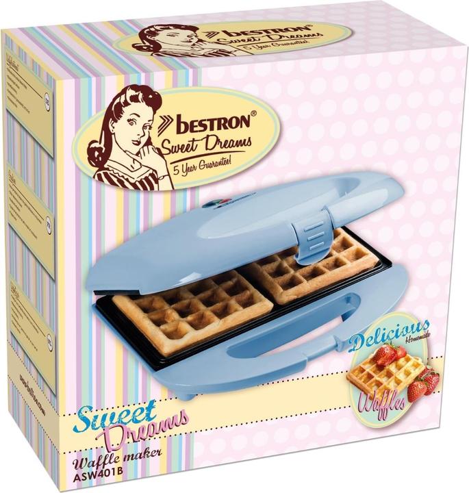 Immagine prodotto Bestron Macchina per waffle belga, blu