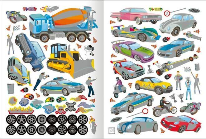 Image du produit Le livre d'autocollants métalliques - Véhicules