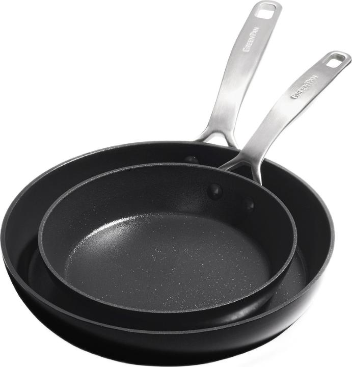 Actual product image Greenpan Copenhagen 2-delige Pannenset met keramische antikleeflaag 20/28cm (28 cm, Saucepan, Aluminium)