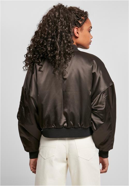 Actual product image Urban Classics Ladies Short Oversized Satin Bomber Jacket (XXL)