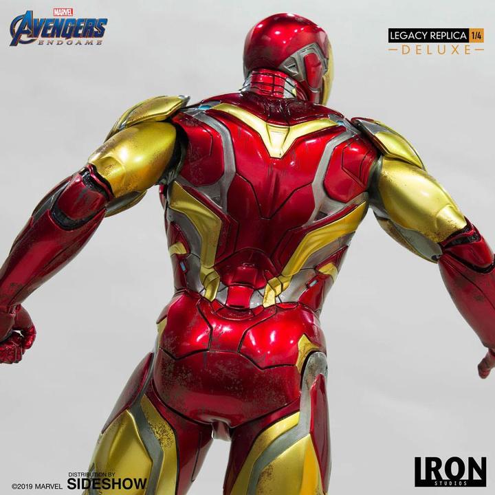 Actual product image Iron Studios Avengers: Endgame Legacy Replica Statue 1/4 Iron Man Mark LXXXV Deluxe Version 84 cm