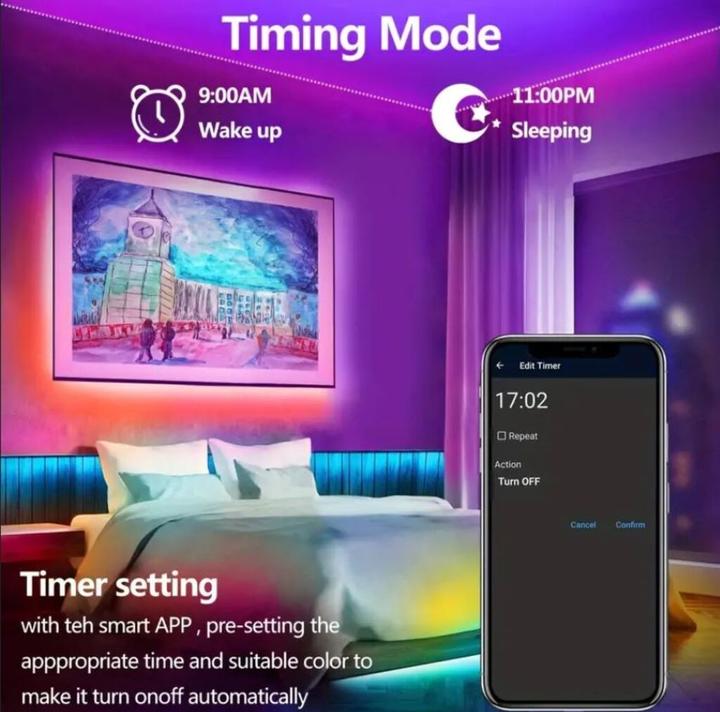 Immagine prodotto Champ Striscia LED da 15 metri con controllo tramite app (RGB, 1500 cm, Interno)