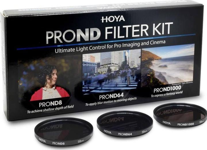 Actual product image Hoya PRO ND Filter Kit 8/64/1000 Filterset (72 mm, Neutral density filter)
