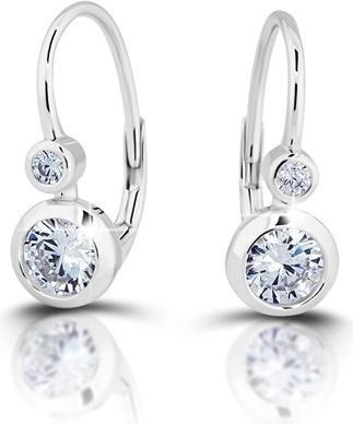 Modesi Silver Dangle Earrings With Cubic Zirconia M02421