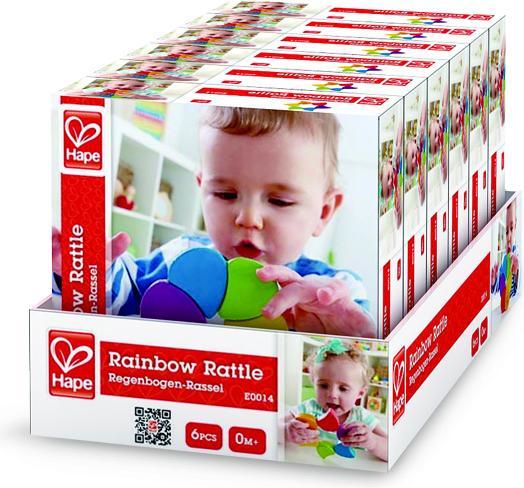 Actual product image Hape Rainbow Gripper (Display of 6)