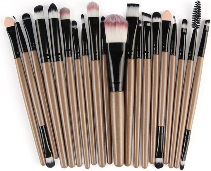 Produktbild König Design Pinselset Makeup Professionelles 20 Stk. Make Up Pinsel Set Kosmetikpinsel Neu (Set)
