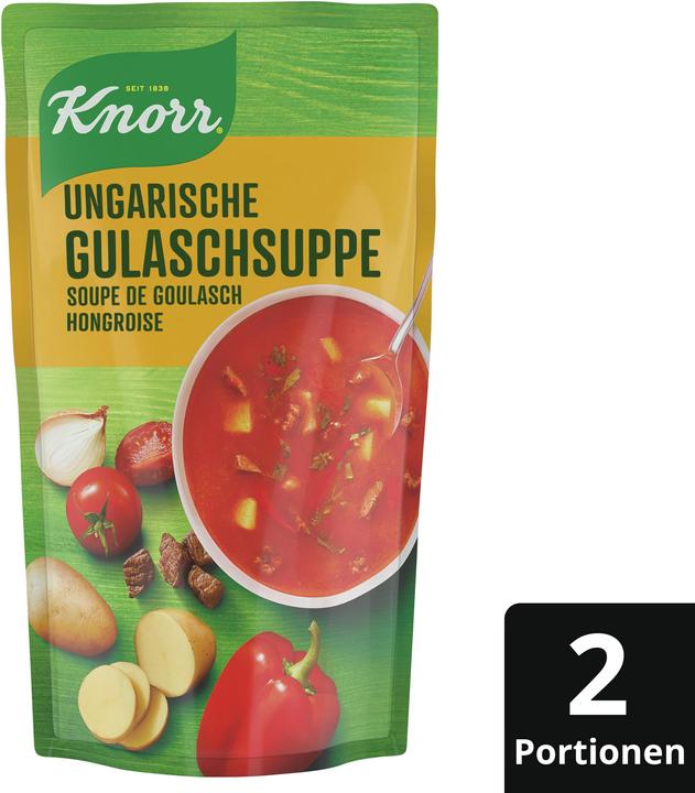 Image du produit Knorr Soupe de goulash hongroise en sachet, soupe de goulash riche, à réchauffer rapidement (570 ml)