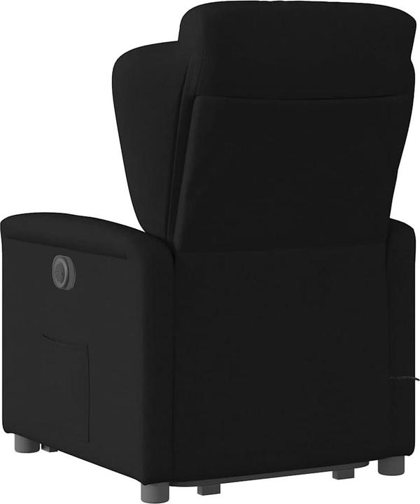 Actual product image VidaXL Massage chair with stand-up aid black fabric