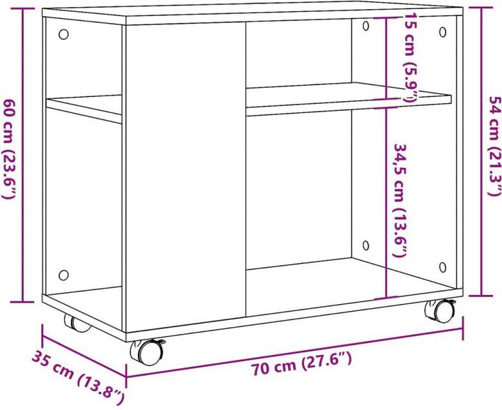 Actual product image VidaXL Lisotianka (70 x 32 x 15 cm)