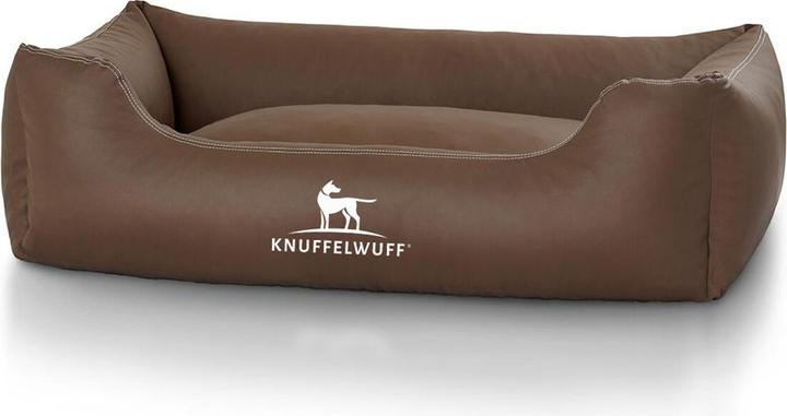 Produktbild Knuffelwuff Hunde-Bett Sidney Kunstleder M-L, 85 x 63 cm, Braun (Hund)