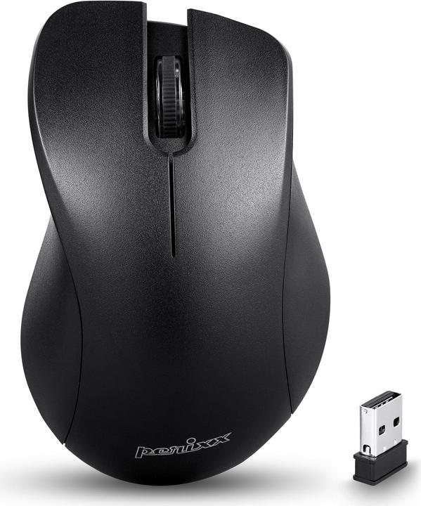 Actual product image Perixx PERIMICE-621 B, wireless mouse with silent clicks and Ergo Design (Wireless)