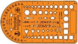 Immagine prodotto Standardgraph Combinazione di stencil Tasca per stencil