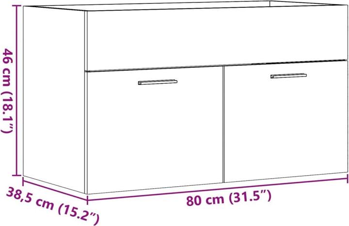 Actual product image VidaXL Vanity unit