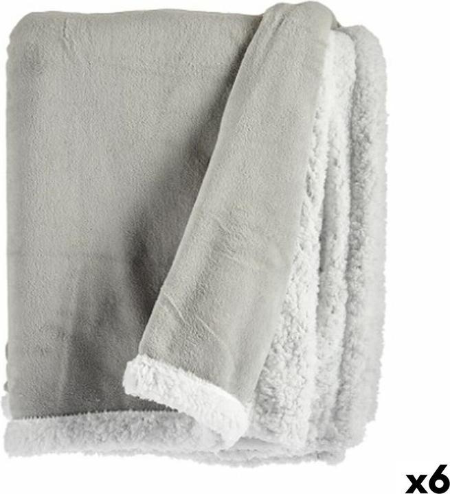 Gift Decke Weiss Hellgrau 130 x 1 x 170 cm (6 Stück)