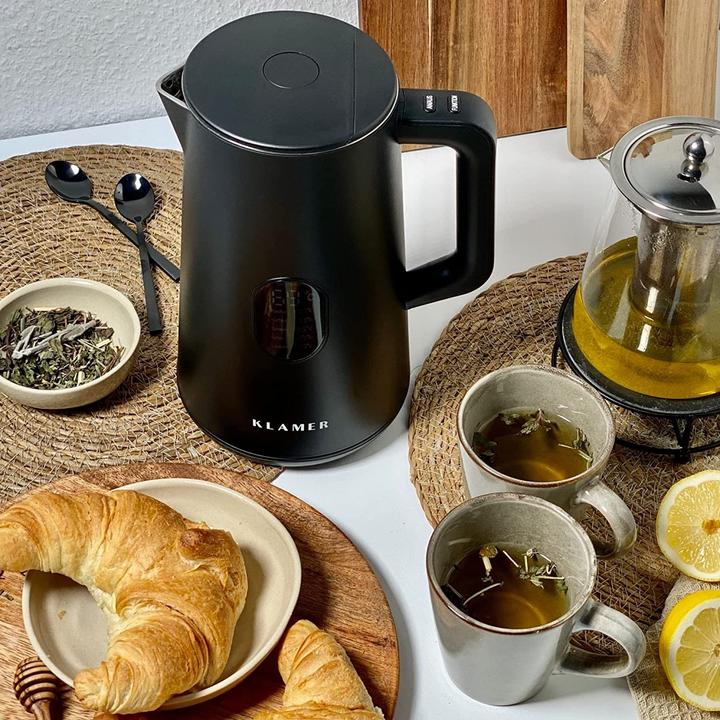Immagine prodotto KLAMER Edelstahl Wasserkocher 1.5L 1800W BPA-frei (1.50 l)