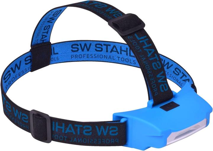 Produktbild SW-Stahl S9716 LED Akku-Stirnleuchte, 2W COB I wiederaufladbare Stirnlampe mit USB Ladekabel und Ada (180 lm)