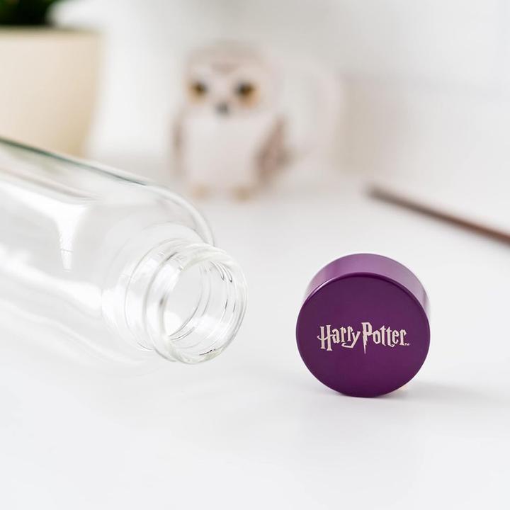 Actual product image - Glass water bottle 500 ml (Hogwarts) (0.50 l)