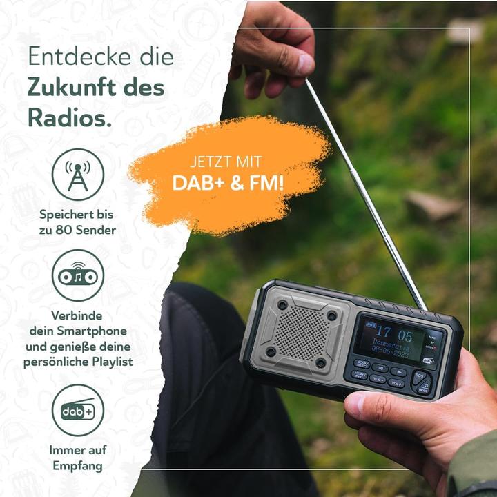 Produktbild Acta Berg Notfallradio mit Kurbel & Solar (DAB+)