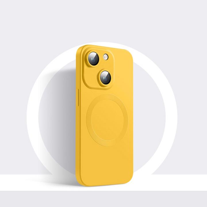 Produktbild Ueli Express MagSafe Silikon Cover mit Kameraschutz Glas (Apple iPhone 15 Plus)