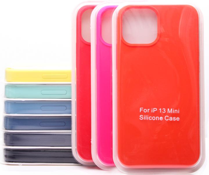 Ambiance1 Custodia iPhone 13 Mini - Custodia protettiva in silicone Hardcase rosso (Apple iPhone 13 mini)