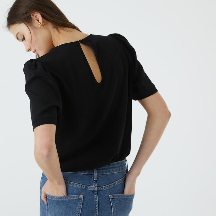 Image du produit La Redoute Collections Blouse à encolure ronde (42)