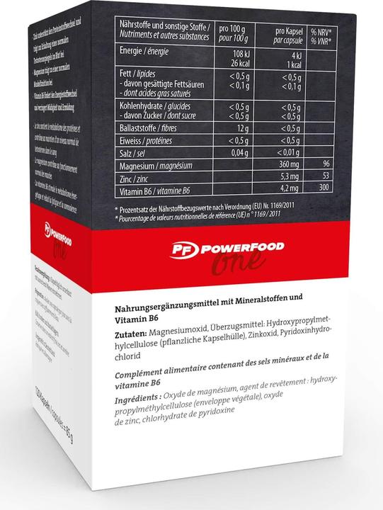 Actual product image PowerFood One Zma (120 Piece, Capsules, 150 g)