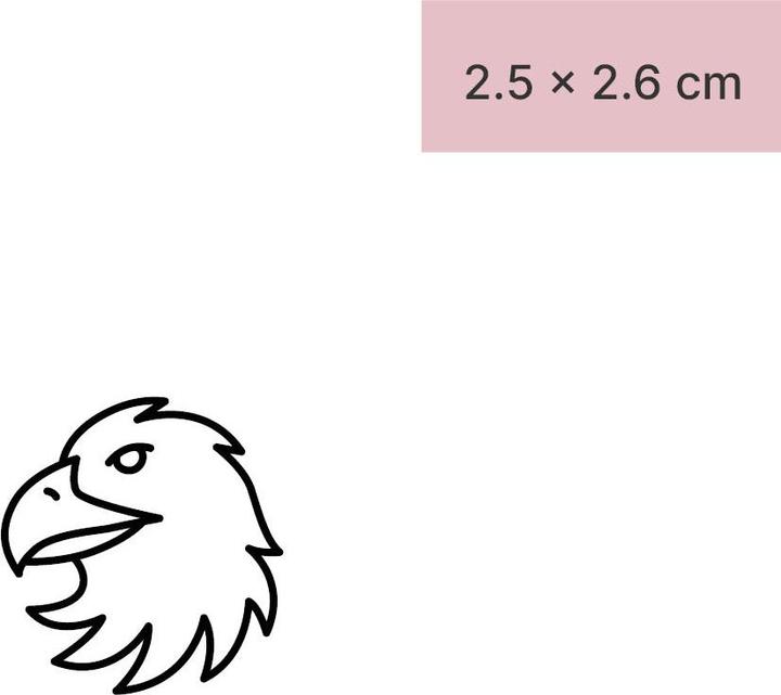 Produktbild minink Temporäres Tattoo – Adlerkopf