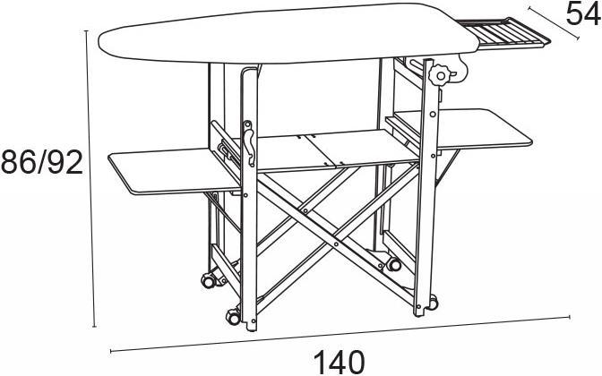 Actual product image Europe & Nature Ironing board (115 x 54 cm)