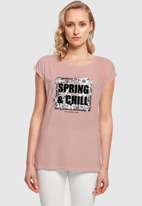 Produktbild Merchcode Ladies Spring And Chill Extended Shoulder Tee - 113645 (XL)