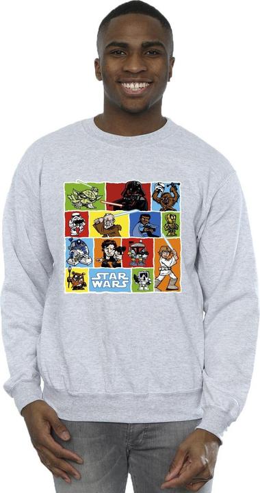 Immagine prodotto Star Wars Comic Drawing Montage Felpa Uomo (M)
