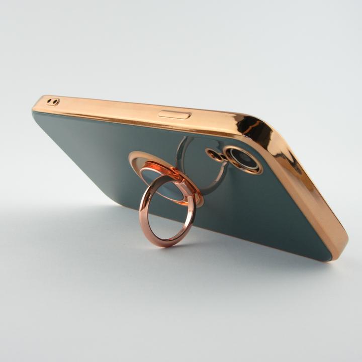 Actual product image PhoneLook Coque Gel Bronze avec anneau gris (Apple iPhone XR)