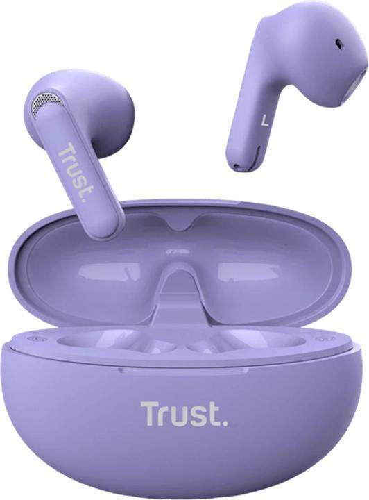 Produktbild Trust Yavi Bt Enc Earphones Purple (ANC, 23 h, Kabellos)